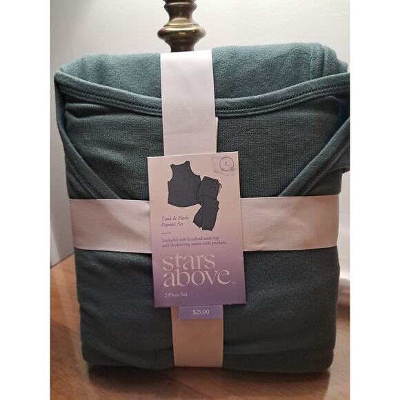 stars above pajama set Green Womens Size Large - Picture 1 of 4